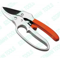 Rachet Pruners  65#Mn Steel Blade  Power Saving Scissors  Easy Cut Trees and Flowers