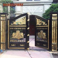Wrought Iron Main Gate Metal Driveway Gate for House Design