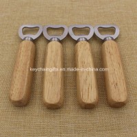 Customized Bottle Opener with Wooden Handle Printing Your Logo