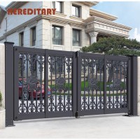 Outdoor Rust Proof Folding Door Gate Aluminum Courtyard Gate for Villas