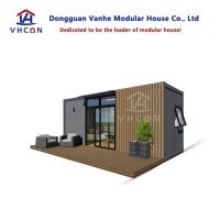 Movable Prefab Portable Homes One Bedroom Fully Furnished Luxury Living Sandwich Wall Panel Containe
