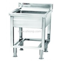 Single Bowl Commercial Kitchen Sink Stainless Steel Washing Basin