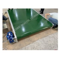 Large Load Capacity High-End Green PVC Conveyor Belt with Customized Guide Strip