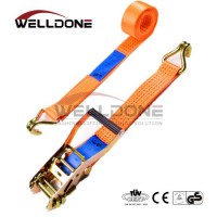 2" 5000kgs 50mm Long Plastic Handle Ratchet Tie Down Buckle Straps with Cargo Lashing 2 Inch Do