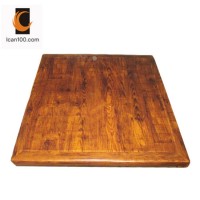 American Standard Modern Restaurant Furniture Resin Wooden Banquet Cafe Dining Table Top