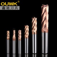 4 Flutes HRC55 Solid Carbide Milling Cutter End Mill