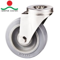 Bolt Hole Shopping Cart Caster  Stainless Steel Casters