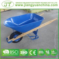 200kg 100L Heavy Duty Wheelbarrow with Wooden Handles