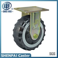 6 Inch Skidproof PU Fixed Industrial Caster Wheel