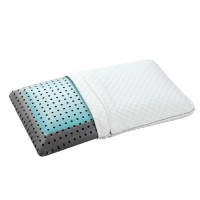 Different Smells of Bamboo Charcoal Memory Foam Pillow with Ice Silk Cooling Feel Cover with Each Co