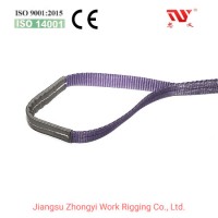 7: 1 2t Polyester Flat Double Eye Webbing Sling for Lifting