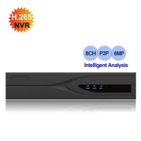 Cheap Face Detection 8 Channel 6.0MP H. 265 NVR