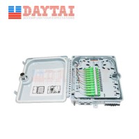 No Cutting Cable Type 2 Inlet 12 Port FTTX Pigtail Fiber Optic Terminal Box