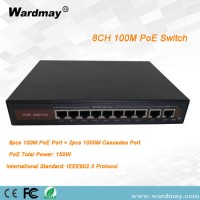 Wardmay CCTV Security 8chs Double 1000Mbps Uplink Port Poe Switch