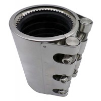 Extended Multi-Function Gear Ring Single-Section Stainless Steel Pipe Coupling
