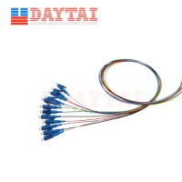 12 Color LC/Upc Pigtail FTTH CATV 0.9mm 1 Meter Single Mode Fiber Optic Patch Cord Pigtail