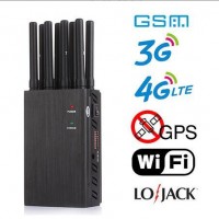 8 Bands Handheld Portable Cell Phone Wireless Signal GSM GPS WiFi Jammer