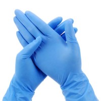 2.5 Wholesale Blue Powder Free Non-Medical Nitrile Gloves with High Quality Disposable Nitrile Glove