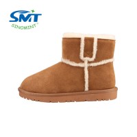 Classic Style 100% Sheep Fur Warm Non-Slip Ladies Winter Snow Boots