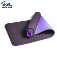 Double Layer Two Colors Workout Mat Eco Friendly TPE Yoga Mat