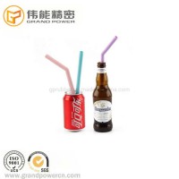 Custom Reusable Rubber Drinking Straw Non-Disposable Biodegradable Collapsible BPA Free Silicone Str