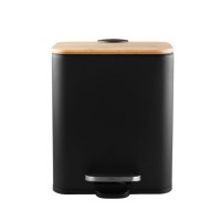 Rectangle Bamboo Dustbin Pedal Bin Special New Shape