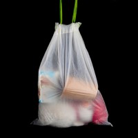 Cornatarch Made Biodegradable Drawstring Plastic Bags Garbage Bag