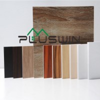 PVC Laminated Board 1220mmx2440mmx18mm 0.55 Density Coffee Wooden Color