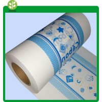 Full Biodegradable PE Back Sheet Film / Baby Diaper Polyethylene Film for Diapers Baby Adult Diaper