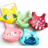 FDA Approved Adjustable Silicone Baby Bib Waterproof and Customized Printing Any Logo