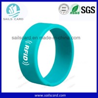 13.56MHz S50 RFID Silicone Wristband with Personalized Logo
