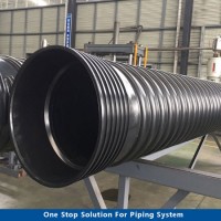 Reniforced PE Steel Strip Bellow Tube Piping Drainage Pipe Sn8 ID1000 Custom Rtp
