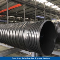 Reniforced PE Steel Strip Bellow Tube Piping Drainage Piping Sn8 Custom Rtp Pipe