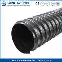 Sewage Discharge Reinforced PE Steel Strip Bellow Tube Piping Plastic Piping Sn8 Custom Rtp Pipe