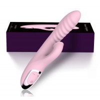 Silicone Two Motors 12 Speeds Female Sucking Adult Vibrator Sex Toy for Girl