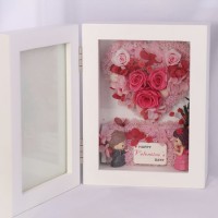 Hot Sale Photo Frame Preserved Rose Fresh Flower for Gift Packing