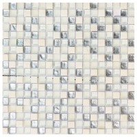 Foshan Stone Mixed Glass Mosaic White Color for Wall Decoration