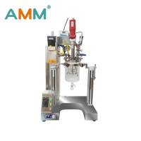 Amm-2L Lab Glass Ultrasonic Vacuum Homogenizer Stirrer Emulsifier Process Mixing Reaction Reactor Ke
