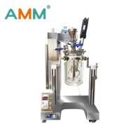 Amm-5L Laboratory Jacketed Glass Ultrasonic Vacuum Homogenizer Stirrer Emulsifier Process Mixing Rea