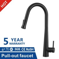 304 Stainless Steel Kitchen Bathroom Toilet Basin Water Hand Shower Bath Shower Sink Mixer Black Fau