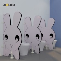 Pink Rabbit Lovely Kid Style Toilet Cubicle Partition