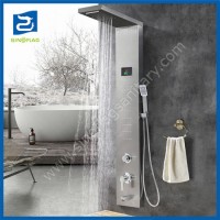 Luxury 304 Stainless Steel Bathroom Shower Panel Corner Shower Column