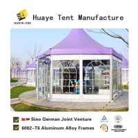 Standard Hexagonal Event Tents with Glass Walls (hy315b)