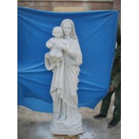 Church Religion Marble Blessed Virgin Mary Statues