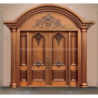 Colourfast and Waterproof Pure Copper Security Steel Door for Main Door Zf-Ds-024