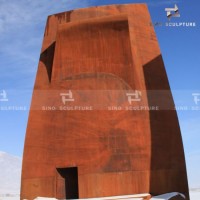 Magnificent Corten Steel Sculpture Museum Architecture