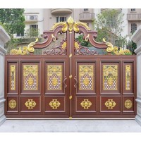 Customized Cheap Security Aluminium Antique Steel Fence Gate for Sale Zf-Ds-054