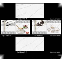New 30x60cm Ceramic Inkjet Glazed Floor Wall Tile for Kitchen