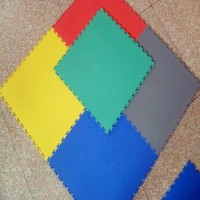 PVC Textured Visible Locks PVC Floor Tile  Vinyl ESD PVC Floortile
