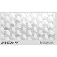 12X24 Inch Ceramic Glazed Tile Hexagon Design as Bathroom 3D Wall Tile